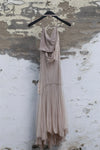 Marc Le Bihan open back tulle lace dress France MLB-21222-BEIGE